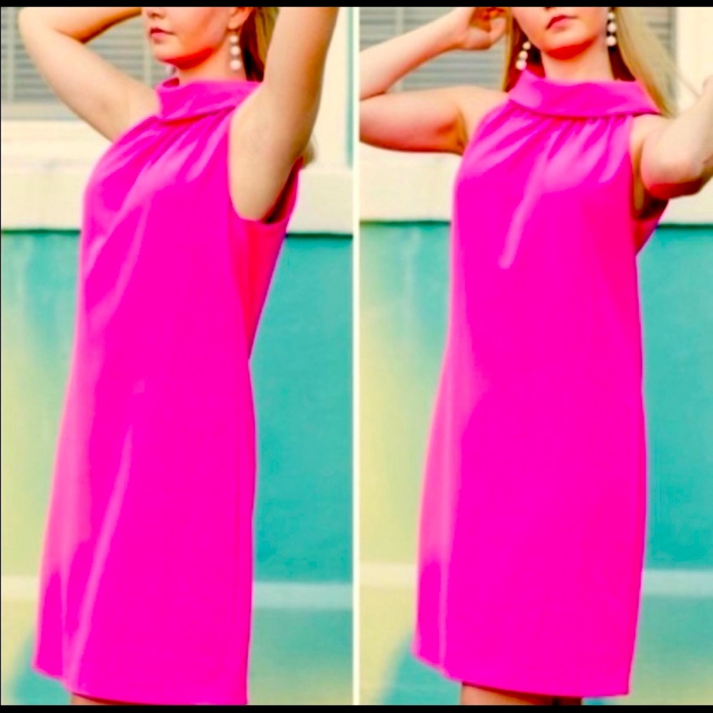 Sail To Sable Pink Cowl Neck Dress